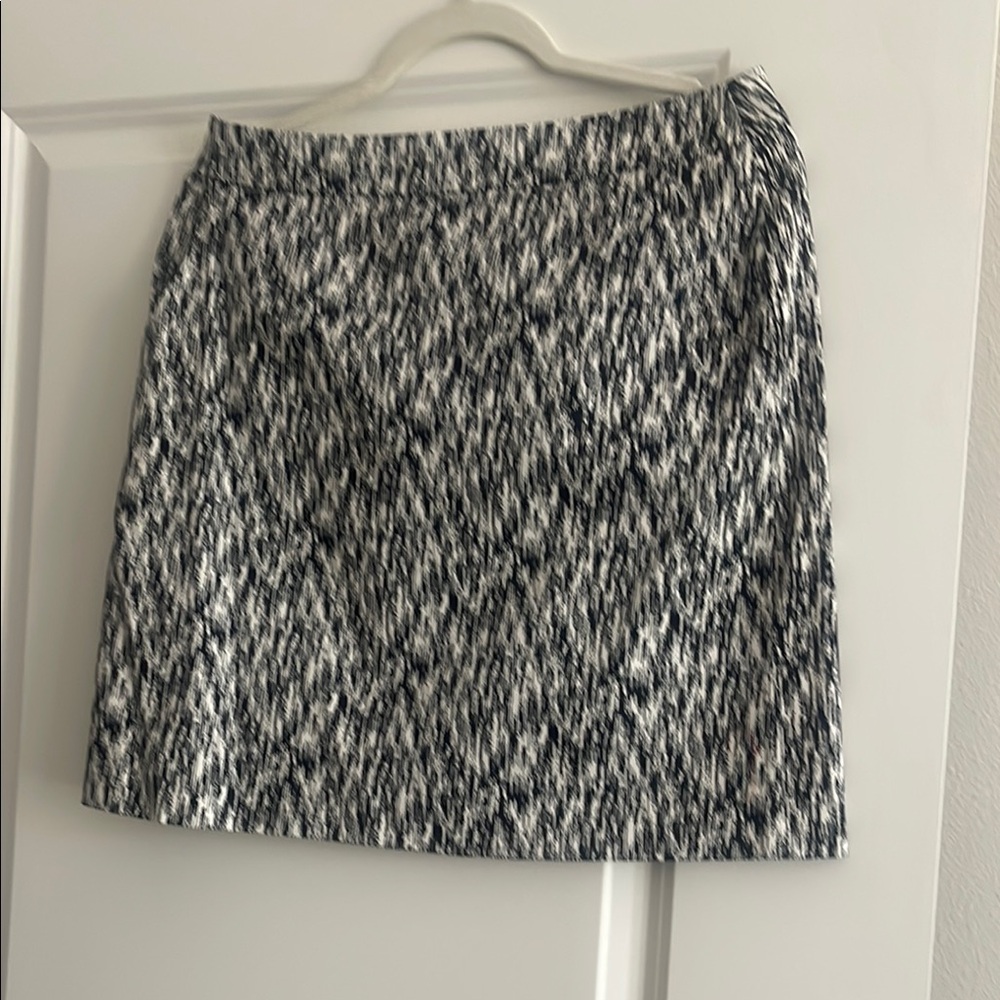 Custom Kelly's Black and White Pencil Mini Skirt